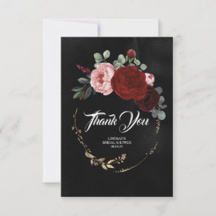 Burgundy Red Blume Black Danke