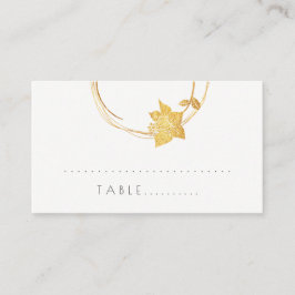 Burgundy Red Blume Gold Zickzack Strip Table Card Platzkarte