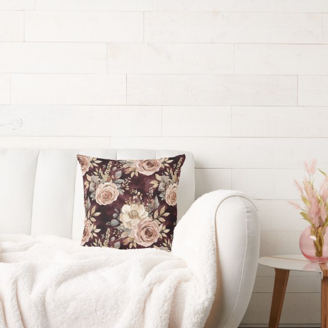 Burgundy Red Blush Kissen (Liege)