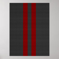 Burgundy Red Carbon Fibre wie Rennstreifen