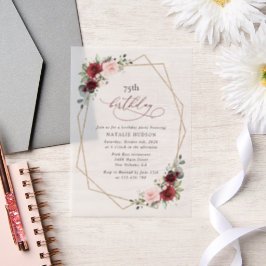 Burgundy Red Flowers, Pink Flowers, Birthday