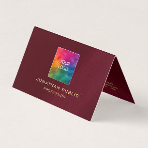 Burgundy Red Laden Sie Ihr Logo auf geflochtenes,  Visitenkarten