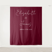 Burgundy Red Minimalistisch Wedding Foto Hintergru