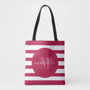 Burgundy Red Monogram Script Eleganter Moderner St