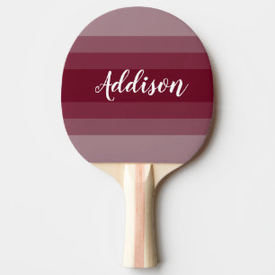 Burgundy Red Ombre Stiped Tischtennis Schläger