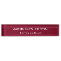 Burgundy Red Schlicht Elegante Moderne Minimalisti