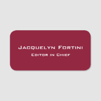 Burgundy Red Schlicht Elegante Moderne Minimalisti
