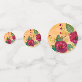 Burgundy Rise Art Design Konfetti