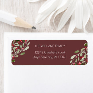 Burgundy Rot Aquarellschild