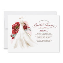 Burgundy Rot-Rot-Rosa-Brautparty