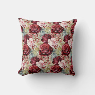 Burgundy Rote Rosen Classic Kissen