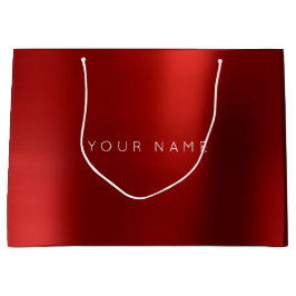 Burgundy Ruby White Plum Minimal Gefallen Geschenk Große Geschenktüte