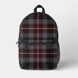 Burgundy Scholar Kariert Bedruckter Rucksack