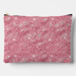 Burgundy Sequin Pattern Zubehörtasche