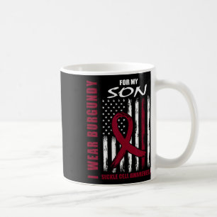 Burgundy Sickle Cell Awareness Shirt Son American Kaffeetasse