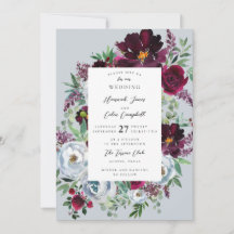 Burgundy Silver Gray Rose Botanisch