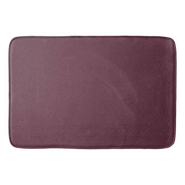 Burgundy Solid Color Badematte (Vorderseite)