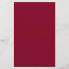 Burgundy Solid Color Briefpapier