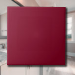 Burgundy Solid Color | Classic | elegant Fliese<br><div class="desc">Burgundy Solid Color | Classic | elegant | Trendy | Stilvoll | Geschenk</div>
