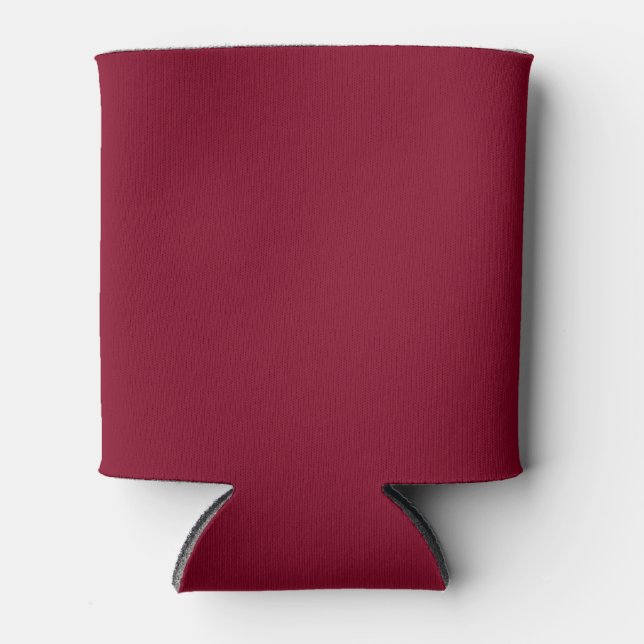 Burgundy Solid Color Dosenkühler (Vorderseite)