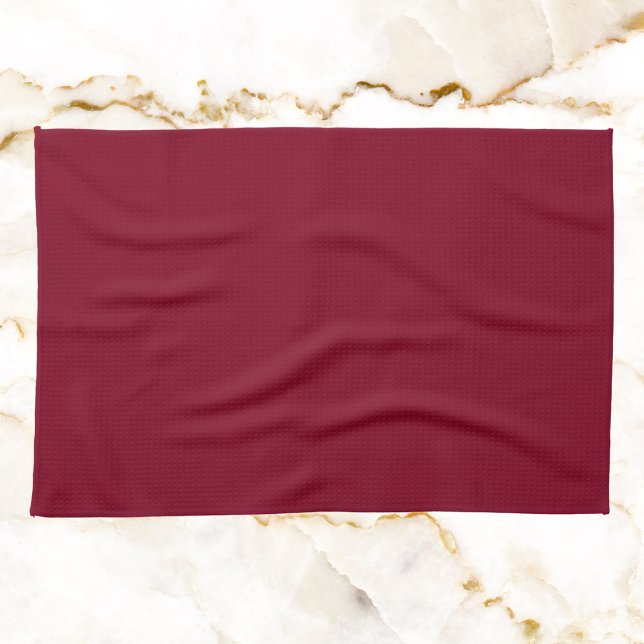Burgundy Solid Color Geschirrtuch (Von Creator hochgeladen)