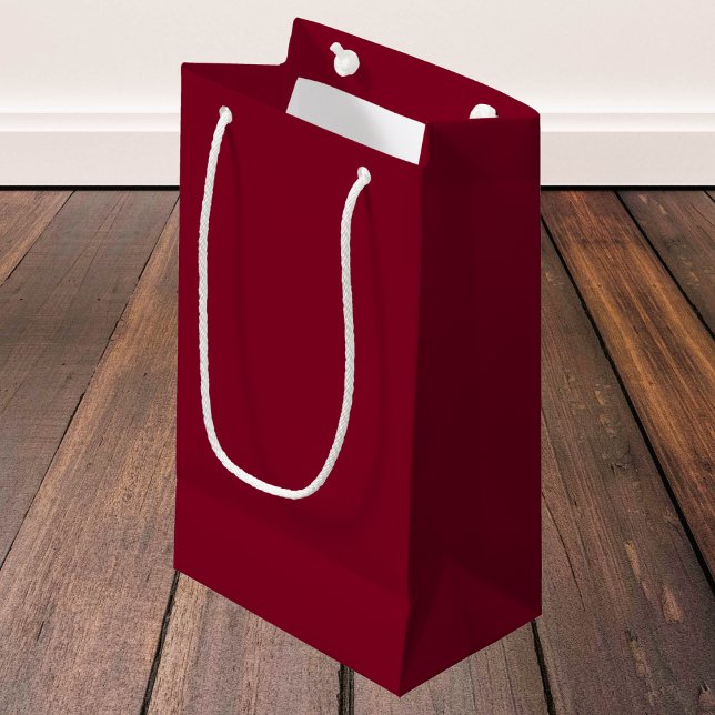 Burgundy Solid Color Kleine Geschenktüte (Von Creator hochgeladen)