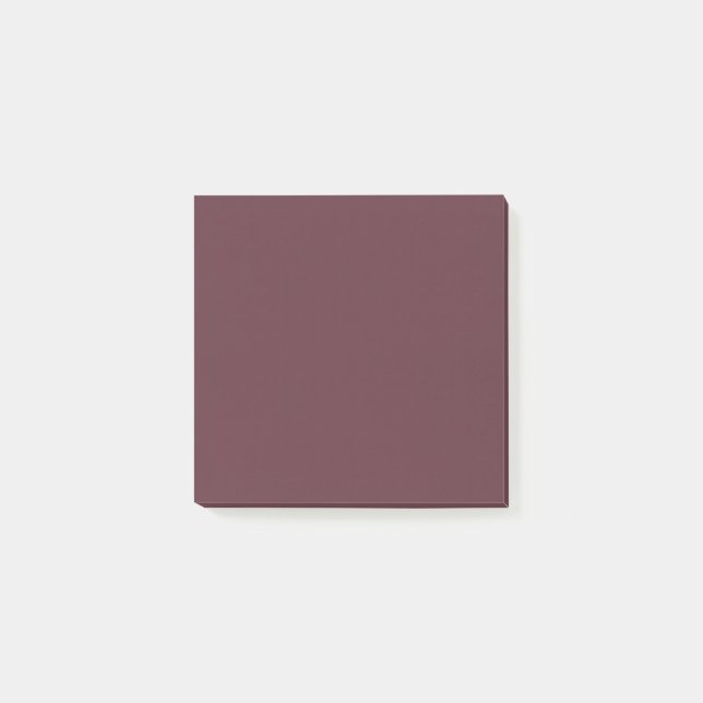 Burgundy Solid Color Post-it Klebezettel (Vorderseite)