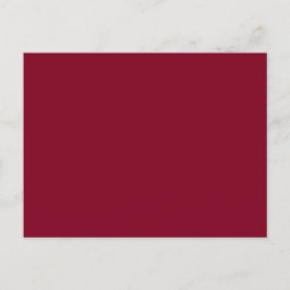 Burgundy Solid Color Postkarte