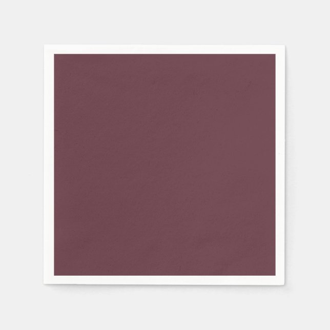 Burgundy Solid Color Serviette (Vorderseite)