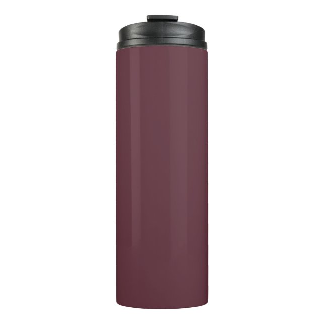 Burgundy Solid Color Thermosbecher (Vorderseite)