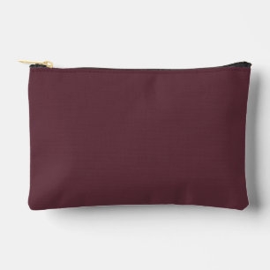 Burgundy Solid Color Zubehörtasche
