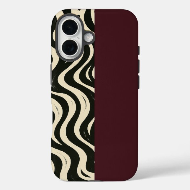 Burgundy Split Phone Case (Rückseite)