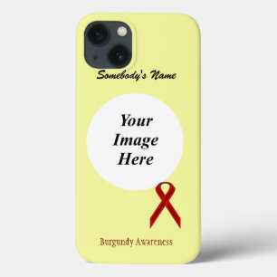 Burgundy Standard Ribbon Tmpl von Kenneth Yoncich Case-Mate iPhone Hülle