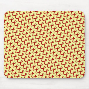 Burgundy Standard Ribbon von Kenneth Yoncich Mousepad