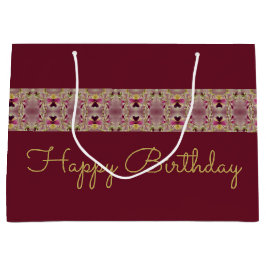 Burgundy Stylish Große Geschenktüte