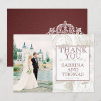 Burgundy Sweden Wedding Foto Vielen Dank