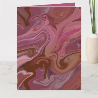 Burgundy taupe Marble gift bag Karte