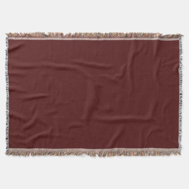 Burgundy Throw Blanket Decke (Vorderseite)