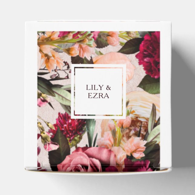 BURGUNDY UND BLUSH GESCHENKSCHACHTEL (Oben)