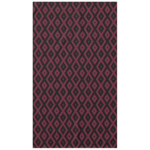Burgundy- und Schwarz-Diamantmuster Tischdecke