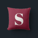 Burgundy Ursprünglicher Mit Monogramm Kissen im Fr<br><div class="desc">Burgund Initial Mit Monogramm Outdoor Kissen. Dekoratives Kissen im Freien mit einem Single. Schnell und einfach personalisieren.</div>