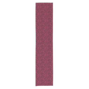 Burgundy Vintag Floral Kurzer Tischläufer