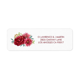 Burgundy Watercolor-Blume