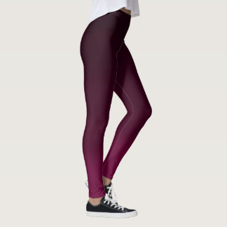 Burgundy Waves Leggings