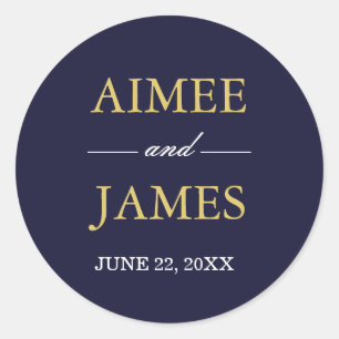 Burgundy Wedding Umschlag Aufkleber Navy Blue Soli