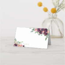Burgundy White Gold Floral Wedding