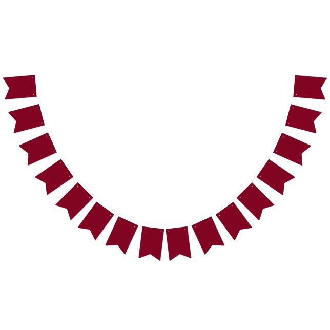 Burgundy Wimpelkette (Alle)