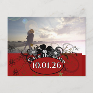 Burgundy Wine Deep Red YOUR Foto Ankündigungspostkarte