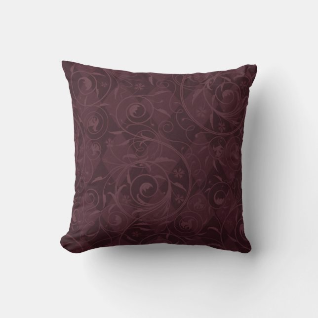 Burgundy Wine Venezianisch Medley Design Kissen (Vorderseite)
