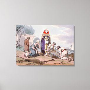 Burial, vom Künstler geätzt, veröffentlicht 1804 ( Leinwanddruck